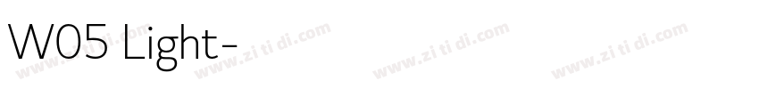 W05 Light字体转换